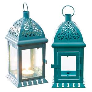 Bougeoirs et lanternes en métal vintage à l'éclat céleste, tendance 2025, décoration de Noël avec pot à bougie à l'éclat céleste, nouveauté - Product Image 2