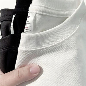 OEM al por mayor logotipo personalizado camisetas de los hombres ligeros con peso pesado de impresión nueva llegada de gran tamaño último modelo de camiseta - Product Image 5