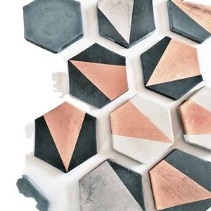 Sous-verres élégants de service de thé en céramique blanche de conception Meilleurs sous-verres en marbre de gros en vrac disponibles au prix le plus bas - Product Image 1