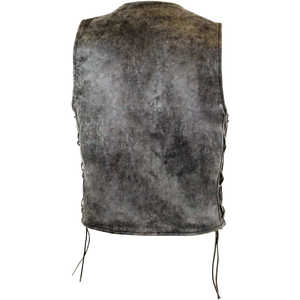 Fabricants d'usine Gilet de moto en cuir véritable Gilet en cuir de qualité supérieure pour hommes Gilet de motard d'équitation de club vintage - Product Image 2