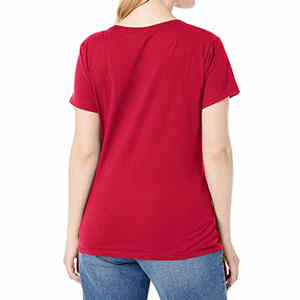 Camiseta de mujer más vendida Camiseta de mujer con cuello redondo y logotipo personalizado - Product Image 2