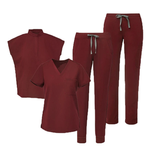 Tenues médicales tissées 2024 en gros, personnalisées, de bonne qualité, ensembles d'uniformes infirmiers pour femmes pour usage hospitalier - Product Image 2
