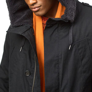 Manteau parka à bulles d'hiver pour hommes, couleur personnalisée et logo, col montant, coupe-vent, veste d'extérieur écologique - Product Image 4