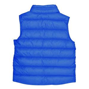 2025 nouvelle mode bleu clair couleur doudoune pour hommes en gros Polyester tissu poches latérales fermeture éclair Style hommes bouffant gilet - Product Image 2