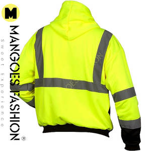 Sudadera con Capucha de Seguridad Impermeable de Alta Calidad para Hombre, ANSI Clase 1, con Logotipo Personalizado para Trabajo, Deportes y Ropa Urbana - Product Image 2
