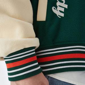 แจ็กเก็ตหนังสำหรับผู้ชายเสื้อแจ็กเก็ตฤดูหนาวปักลาย - Product Image 6