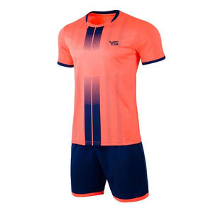 ชุดเสื้อซ้อมฟุตบอลชายชุดเสื้อใส่ฝึกซ้อมแบบระเหิดชุดฝึกซ้อมแบบกลับด้านได้สีฟ้าสีชมพูงานปรับแต่งได้ - Product Image 2