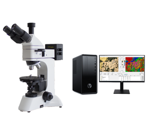 Microscopio polarizador trinocular para investigación química experimental, instrumento de observación estructural, disponible y listo para usar. - Product Image 4