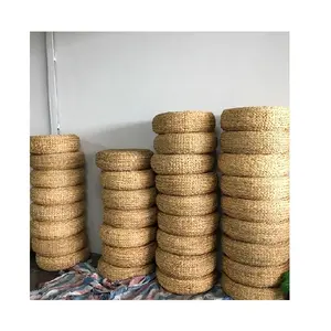 越南瑜伽手工编织天然海草垫编织圆形稻草坐垫批发来自国王工艺越南供应商