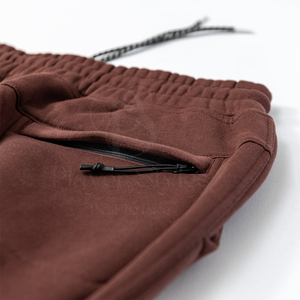 Pantalons de survêtement pour hommes de haute qualité Logo personnalisé coton Streetwear pantalons de survêtement poches décontracté motif droit léger plat uni - Product Image 3