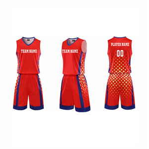 Ropa de equipo de baloncesto Atlético Material de sublimación Uniforme de baloncesto transpirable Diseña tu identidad única Logotipo personalizado - Product Image 1