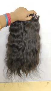 Cutícula natural alineada virgen pelo indio crudo sin procesar estilo ondulado 8 pulgadas suave onda natural número de modelo pelo indio crudo - Product Image 6