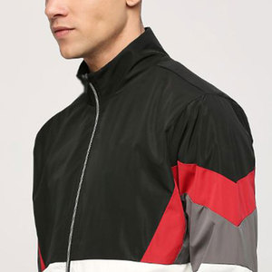 Bloc de couleur matériau à séchage rapide fait couleur bloqué hommes vestes à la mode à la mode couleur bloqué hommes vestes - Product Image 5