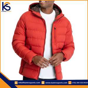 Veste d'hiver matelassée pour homme KAMRO SPORTS, respirante, de qualité supérieure, col à capuche, polyester/coton, fermeture éclair - Product Image 4