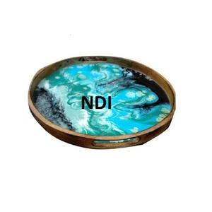 Vajilla Decoración de mesa Bandeja de servicio Cocina Catering Usado Desayuno Bandeja de servidor de alimentos para bandeja decorativa de forma personalizada - Product Image 5