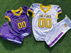 Wholesale Unique Quality Customized American Football Uniform Sublimation Quick Dry Top New Style American Football Uniform - Product Image 3