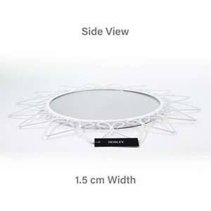 Espejo de Metal de pared chapado en oro plateado de dos tonos clásico hecho a mano personalizado restaurante espejo decorativo montado en la pared - Product Image 4