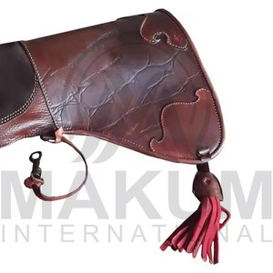 Gants de fauconnerie en cuir marron, gants de chasse au faucon, gants respirants thermiques de sécurité pour l'extérieur - Product Image 5