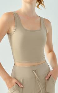 Camisetas sin mangas de entrenamiento para mujer, camisetas sin mangas para gimnasio, camisetas atléticas para Yoga, camiseta para Yoga - Product Image 6