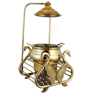 Chauffe-plat de couleur dorée avec un chauffe-plats Chauffe-plat pour buffet d'hôtel Chauffe-plat élégant pour buffet - Product Image 5