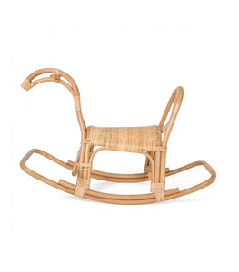 Cheval à bascule en rotin fait à la main pour enfants, chaise en bambou naturel, jouet en osier, décoration écologique pour la chambre d'enfant, fabriqué au Vietnam - Product Image 3