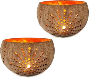 Bol en bois de noix de coco fait à la main écologique Ensemble de cuillères en bois Dessert aux fruits naturels Bol à salade végétalien pour les fêtes Fournisseur en gros - Product Image 6