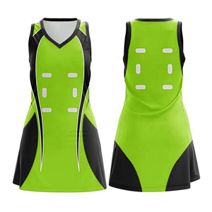 Vestido de uniforme de netball reversible para mujer al por mayor de alta calidad, estampado Digital de secado rápido, 100% poliéster, antibacteriano UV - Product Image 2