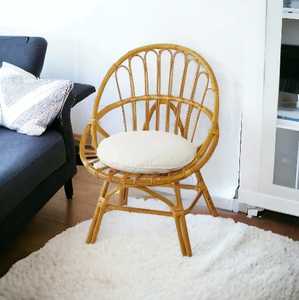 เก้าอี้หวายสวนแบบดั้งเดิมที่ทันสมัยสำหรับห้องนั่งเล่นทานอาหารผ่อนคลายทำจากไม้ไผ่ - Product Image 2