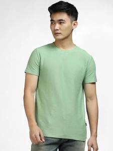 Camiseta de cuello redondo de algodón 100% Premium con Camiseta básica lisa suave para hombres y mujeres Ropa informal unisex disponible a precio de fábrica - Product Image 5