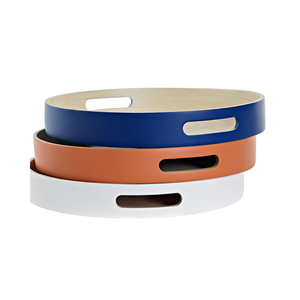 Nouvelle couleur à la mode plateau de fruits en bambou filé écologique plateau de service unique ustensiles de cuisine pour les fêtes en gros du Vietnam - Product Image 3