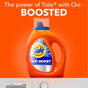 Detergente Líquido para Ropa Tide Ultra Oxi Boost, 84 fl oz, 59 Lavados, Quitamanchas Avanzado, Detergente Líquido para Ropa con Extra - Product Image 1