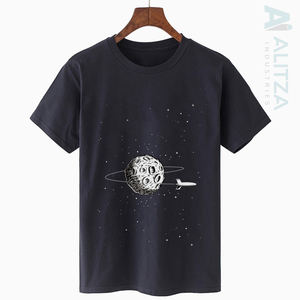 Camiseta de algodón orgánico unisex, diseño de logotipo con estampado personalizado, hombro caído, estilo Hip Hop, 100% algodón para hombre, estilo cuadrado holgado - Product Image 5