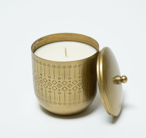 Tarro de vela de metal de latón y cobre único directo del mayorista indio con soporte decorativo Linternas de vidrio cilíndricas elegantes" - Product Image 1