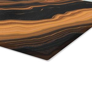 Planche à découper en marbre design marron et noir, planche de cuisine haut de gamme pour cours de cuisine, préparation des aliments et présentation, en provenance d'Inde - Product Image 3