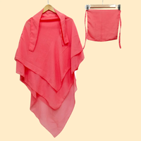 Abaya en pashmina doux pour femme, couleur unie, style vintage, à capuche, mi-longue, manches longues, coupe ample, grande taille, respirante, traditionnelle musulmane