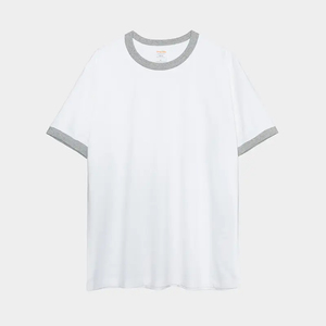 Camiseta en blanco de algodón liso a granel para imprimir camiseta en blanco Lisa impresa personalizada camiseta lisa en blanco impresa personalizada Unisex - Product Image 3