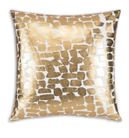 Housse de coussin personnalisable en coton biologique tissé à motif végétal, moitié marron, moitié blanc, design élégant, fournisseurs en gros