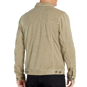 Design personnalisé OEM haute qualité Vintage délavé 100% coton broderie personnalisée hommes bouton Up veste en jean pour hommes - Product Image 5