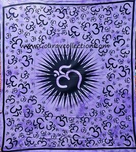 POTLYI OLD OM PRINT Draps de lit, Décoration d'intérieur, Tapisseries murales, Décorations murales pour la maison et les cadeaux GC-TPDB-248.. - Product Image 4