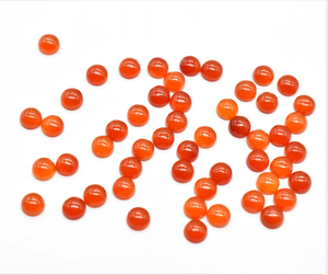 Cabochons ronds en Onyx rouge naturel 6X6X3mm pierre précieuse à facettes lâche calibré lisse pour la fabrication de bijoux - Product Image 3