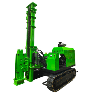 Machine de pilonnage solaire sur chenilles pour station PV Montage au sol avec composants du noyau du moteur de la <span class=keywords><strong>pompe</strong></span> à moteur - Product Image 1