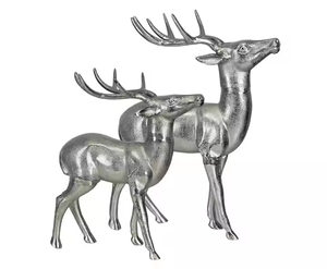 Sıcak satış alüminyum geyik heykel seti 2 ev dekor için dekor impex tarafından en iyi fiyata son yüksek kalite - Product Image 4