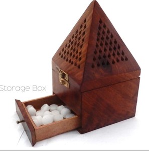 Mubkhar Ensemble de brûleurs d'encens aromatiques en métal de haute qualité pour la maison et l'hôtel sans fumée, couleur différente du cuir parfumé - Product Image 2