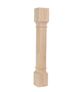 Gabinete de cocina de madera maciza, columna de poste de isla, patas decorativas, soporte para mesas, gabinetes de islas, patas decorativas para muebles - Product Image 3