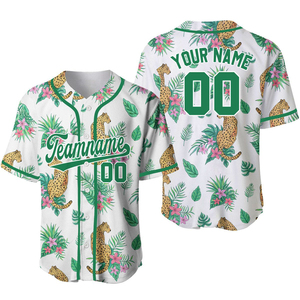 Nuevo estilo personalizado transpirable 100% poliéster béisbol Jersey uniforme media manga cuello en V logotipo personalizado alta calidad superventas - Product Image 2