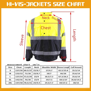 Vente en gros 2024 Arrivée Hi Vis Orange Bicolore Parka Veste Attachée X-Back Capuche Plusieurs Poches Noir Respirant Polyester - Product Image 6