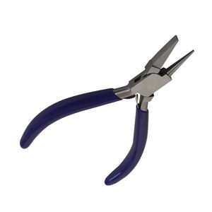 Boîte de pinces pour la fabrication de bijoux Nez rond Pince plate pour pliage de chaîne Pince à bijoux Poignée souple Poignée Poignée Pince à bijoux - Product Image 2