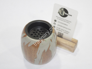 Dernier brûleur traditionnel en bois de Mubkhar Bukhoor brûleur d'encens à usage intérieur pour Ramadan Eid Tradnary Exim Pvt Ltd - Product Image 3