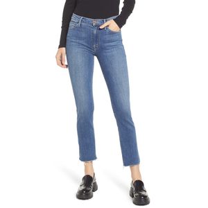 Jeans MOTHER Dazzler da Donna, Modello Boot Cut Skinny con Orlo Grezzo, Lavabili e Traspiranti, Vita 27 (Collezione This Time Next Year) - Product Image 1