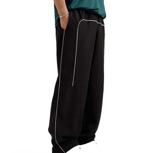 Pantalones Anchos de Pierna Ancha de Poliéster Desgastado con Lavado Ácido, Cintura Alta, Holgados, Estilo Vintage, Diseño Personalizado de Fabricante 2025 - Product Image 2